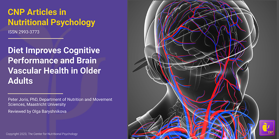 Diet Improves Cognitive Performance and Brain Vascular Health in Older Adults