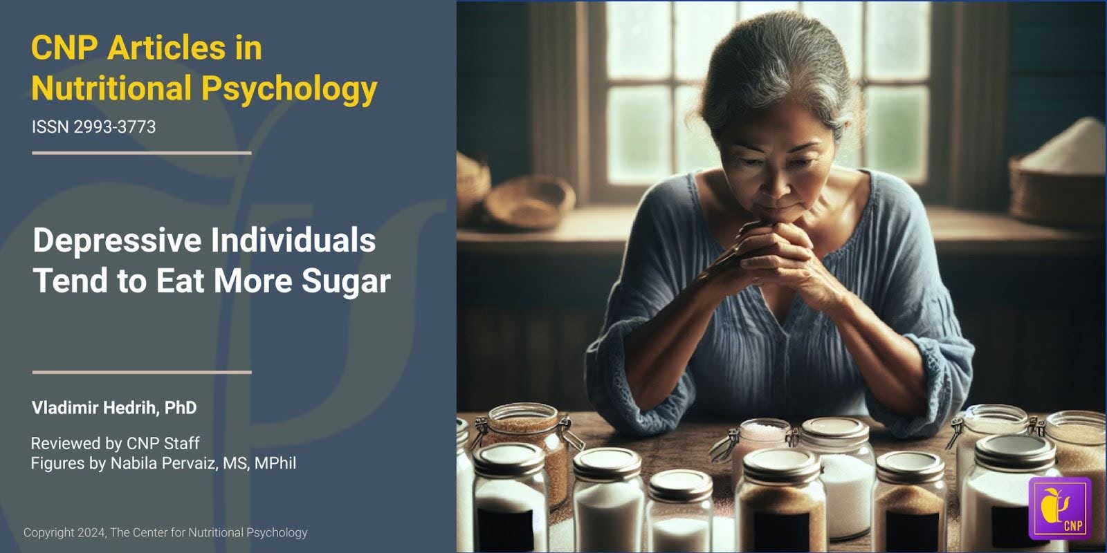 depressive individuals tend to eat more sugar