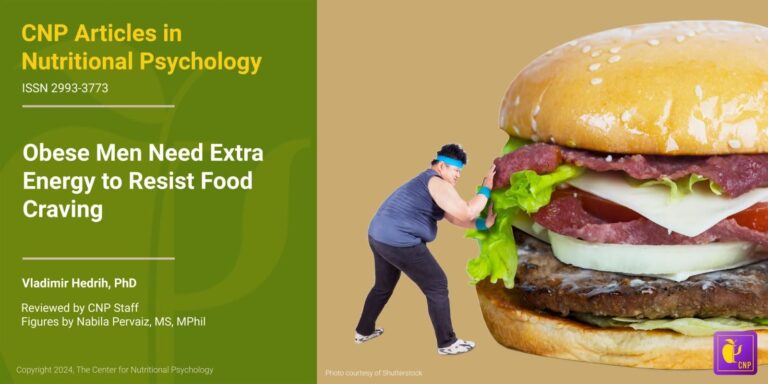 Obese Men Need Extra Energy to Resist Food Craving