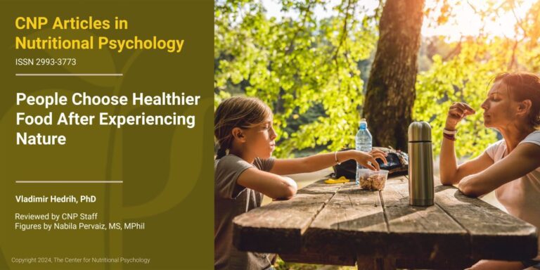 People Choose Healthier Food After Experiencing Nature