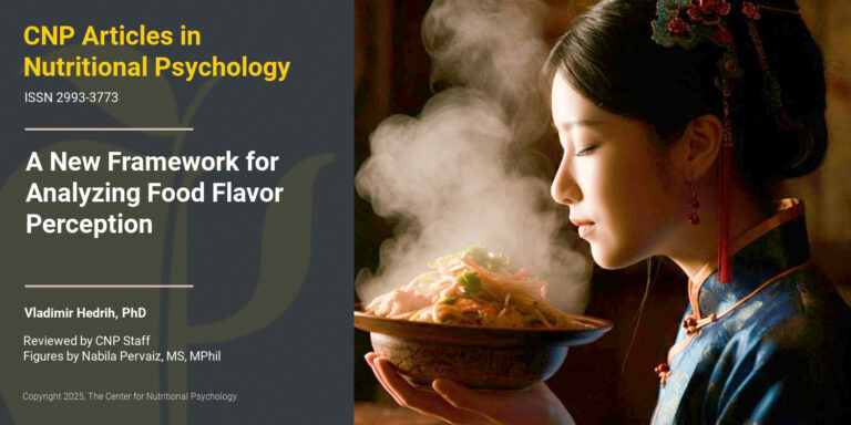 A New Framework for Analyzing Food Flavor Perception
